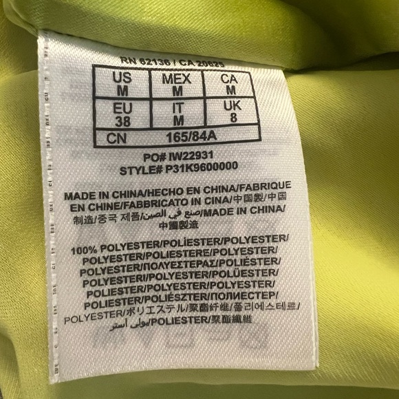 Guess By Marciano Bright Yellow Shift Dress With Gold Studs - Picture 5 of 5